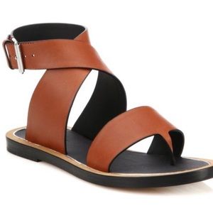 VINCE MAILIN COGNAC STRAPPY SANDAL